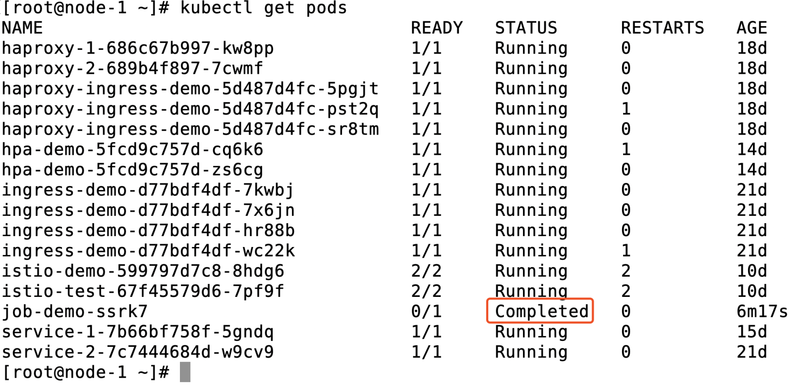 jobs之pod状态