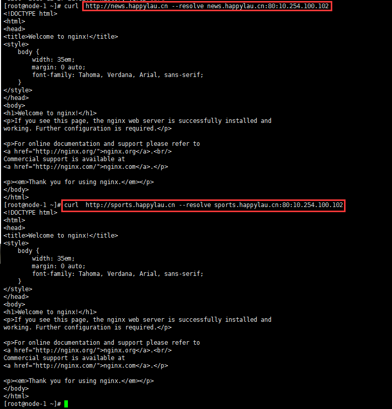 haproxy ingress虚拟主机验证